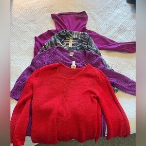 Chicos Collection of 4 four 4️⃣ sweaters - Sz 1 PRISTINE!